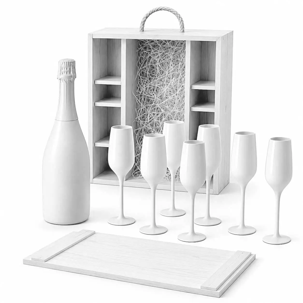 Wein Geschenkset in einer hochwertigen Holzbox